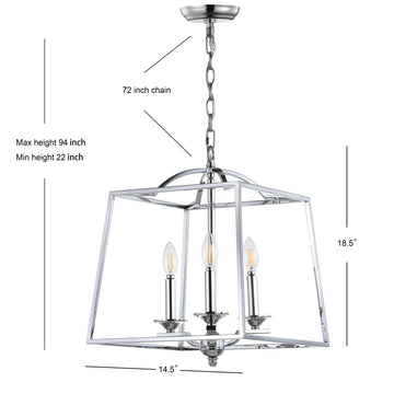 Gloria 14.5" Metal LED Pendant - JONATHAN Y
